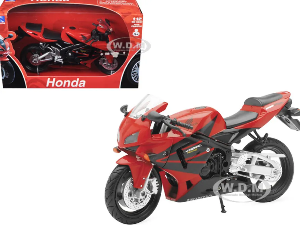 2006 Honda CBR600R Red Motorcycle 1/12 Diecast Model New Ray 42603