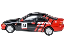 1995 Honda Civic Coupe EJ1 #94 "Autocross - ADVAN" Black and Red 1/64 Diecast Model Car by Paragon Models
