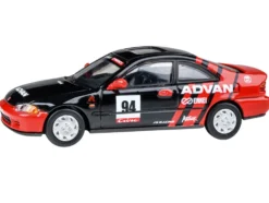 1995 Honda Civic Coupe EJ1 #94 "Autocross - ADVAN" Black and Red 1/64 Diecast Model Car by Paragon Models