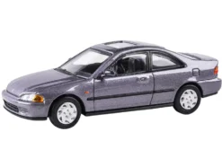 1995 Honda Civic Coupe EJ1 Horizon Gray Metallic with Sunroof 1/64 Diecast Model Car by Paragon Models
