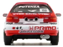 Honda Civic EG6 RHD (Right Hand Drive) #100 Osamu Nakako - Hideki Okada "Mugen Honda" "Japanese Touring Car Championship" (1993) 1/64 Diecast Model Car by BM Creations