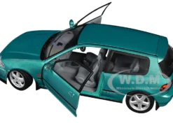 1991 Honda Civic (EG6) RHD (Right Hand Drive) Aztec Green Metallic 1/18 Diecast Model Car by Solido