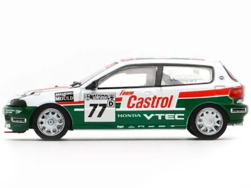 Honda Civic EG6 RHD (Right Hand Drive) #77 Team Castrol "National Saloon Car Cup" (1993) 1/64 Diecast Model Car by BM Creations
