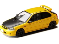 Honda Civic (EK9) RHD (Right Hand Drive) Yellow with Carbon Hood