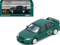 Honda Civic Ferio Si (EK) RHD (Right Hand Drive) Green Metallic 1/64 Diecast Model Car by Inno Models