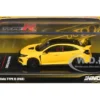 Honda Civic Type R (FK8) RHD (Right Hand Drive) Yellow with Black Top 1/64 Diecast Model Car by Inno Models