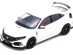 Honda Civic Type R (FK8) RHD (Right Hand Drive) White 1/64 Diecast Model Car by Inno Models