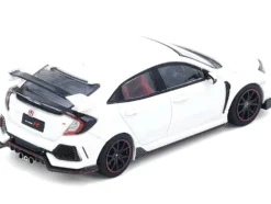 Honda Civic Type R (FK8) RHD (Right Hand Drive) White 1/64 Diecast Model Car by Inno Models