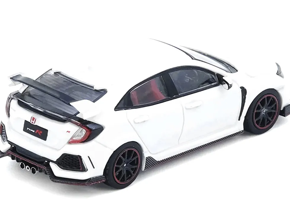 Honda Civic Type R (FK8) RHD (Right Hand Drive) White 1/64 Diecast Model Car by Inno Models