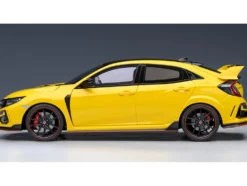2021 Honda Civic Type R FK8 RHD Right Hand Drive Sunlight Yellow Limited Edition 1/18 Model Car Autoart 73225