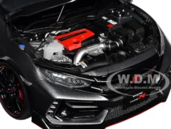 2021 Honda Civic Type R FK8 RHD Right Hand Drive Polished Metal Gray Metallic 1/18 Model Car Autoart 73221