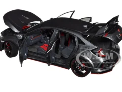 2021 Honda Civic Type R FK8 RHD Right Hand Drive Polished Metal Gray Metallic 1/18 Model Car Autoart 73221