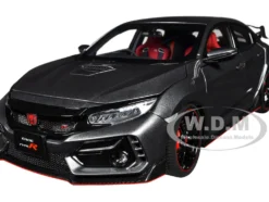 2021 Honda Civic Type R FK8 RHD Right Hand Drive Polished Metal Gray Metallic 1/18 Model Car Autoart 73221