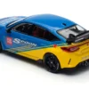 Honda Civic Type R FL5 "Spoon Sports" Blue and Yellow "Tokyo Auto Salon - Hong Kong 2025" 1/64 Diecast Model Car by Pop Race