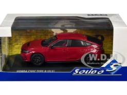 2022 Honda Civic Type R Rally Red 1/43 Diecast Model Car by Solido