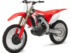 Honda CRF450R Dirt Bike Motorcycle Red and White 1/6 Diecast Model New Ray 49583