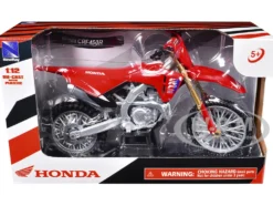 Honda CRF450R Motorcycle Red with Black Accents 1/12 Diecast Model by New Ray