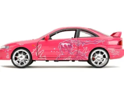 1995 Honda Integra Type R Pink with Graphics "Fast & Furious Remix" Series 1/24 Diecast Model Car by Jada