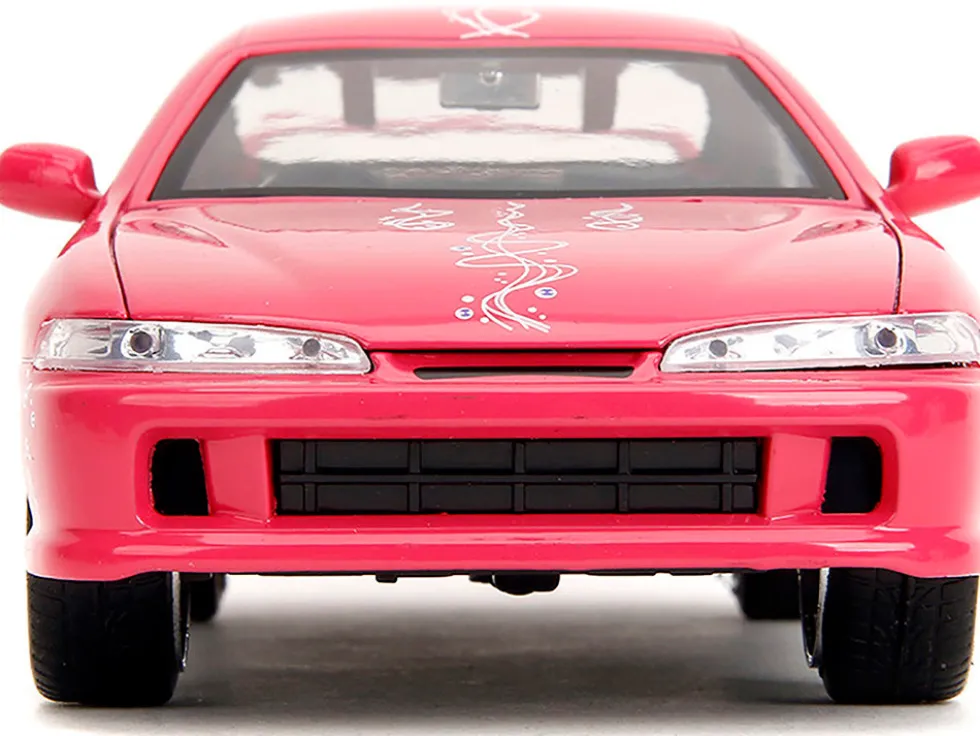 1995 Honda Integra Type R Pink with Graphics "Fast & Furious Remix" Series 1/24 Diecast Model Car by Jada