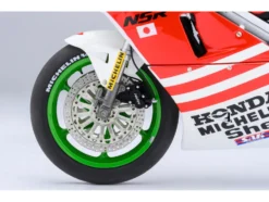 Honda NSR500 WGP500 Motorcycle #56 Red and White with Helmet