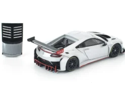 Honda NSX GT3 EVO22 Silver Metallic "Brazilian Event Exclusive" 1/64 Diecast Model Car by Pop Race