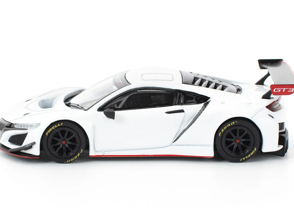 Honda NSX GT3 EVO22 White 1/64 Diecast Model Car by Pop Race