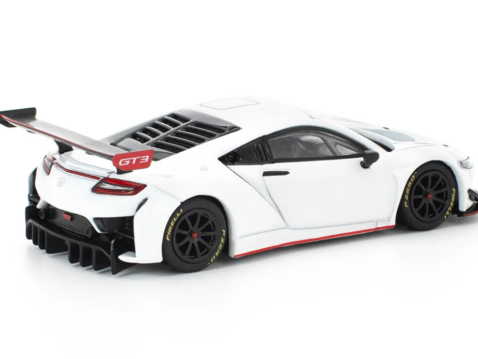 Honda NSX GT3 EVO22 White 1/64 Diecast Model Car by Pop Race