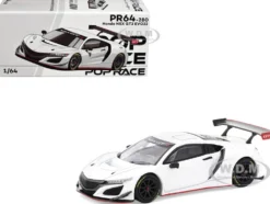 Honda NSX GT3 EVO22 White 1/64 Diecast Model Car by Pop Race