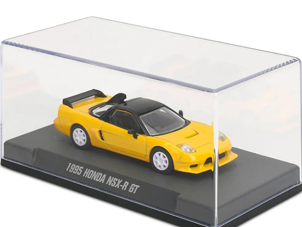 1995 Honda NSX-R GT RHD (Right Hand Drive) Yellow with Black Top "Collection" Series 1/64 Diecast Model Car by Majorette