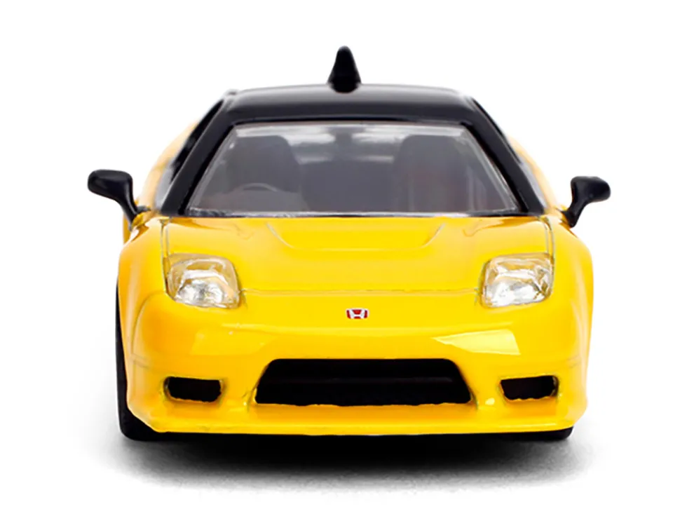 1995 Honda NSX-R GT RHD (Right Hand Drive) Yellow with Black Top "Collection" Series 1/64 Diecast Model Car by Majorette