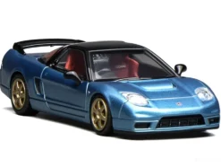 Honda NSX-R (NA2) RHD (Right Hand Drive) Ice Blue Metallic with Black Top and Red Interior "Intern 64" Series 1/64 Diecast Model Car by MotorHelix