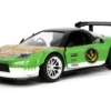 2002 Honda NSX Type-R Japan Spec RHD Right Hand Drive Green Ranger Diecast Figurine Power Rangers Hollywood Rides Series 1/32 Diecast Model Car Jada 32871
