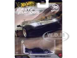 2003 Honda NSX Type-R RHD (Right Hand Drive) Black "Fast Five" (2011) Movie "Fast & Furious" Series Diecast Model Car by Hot Wheels