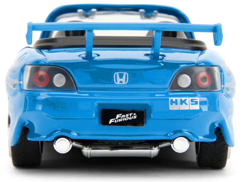 2001 Honda S2000 Convertible Blue with Graphics "Fast & Furious Remix - 25th Anniversary" Series 1/32 Diecast Model Car by Jada