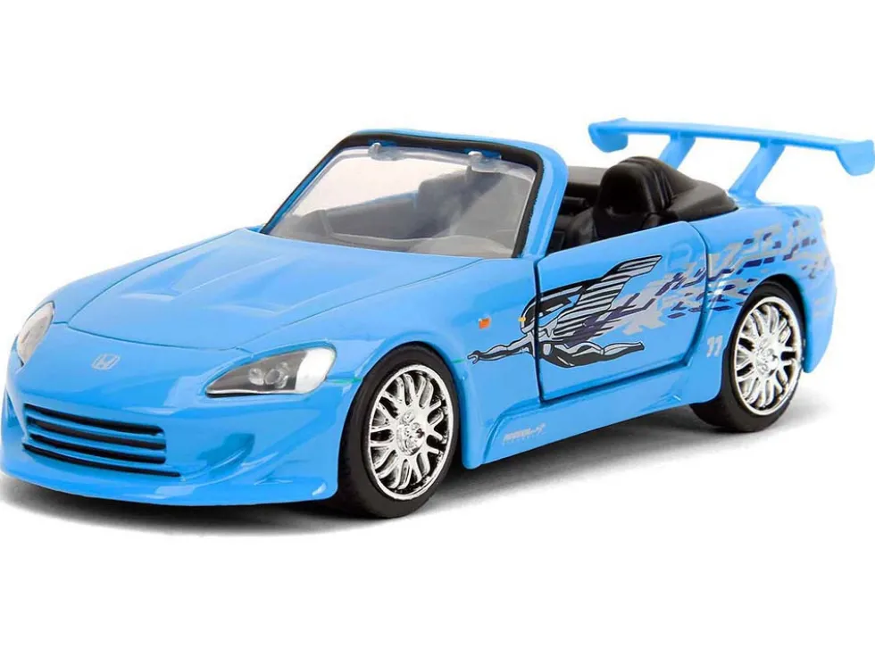 2001 Honda S2000 Convertible Blue with Graphics "Fast & Furious Remix - 25th Anniversary" Series 1/32 Diecast Model Car by Jada