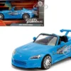 2001 Honda S2000 Convertible Blue with Graphics "Fast & Furious Remix" Series 1/24 Diecast Model Car by Jada