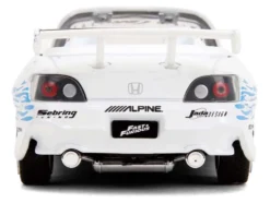 2001 Honda S2000 Convertible White with Graphics "Fast & Furious Remix - 25th Anniversary" Series 1/32 Diecast Model Car by Jada