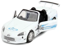 2001 Honda S2000 Convertible White with Graphics "Fast & Furious Remix - 25th Anniversary" Series 1/32 Diecast Model Car by Jada
