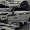 Honda S2000 RHD (Right Hand Drive) "J's Racing" Gray with Carbon Hood and Top "Hong Kong Toycar Salon 2025 Event Edition" 1/64 Diecast Model Car by Inno Models