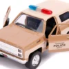 Hopper's Chevrolet Blazer Hawkins Police Dept Stranger Things 2016 TV Series Hollywood Rides 1/32 Diecast Model Car Jada 31114