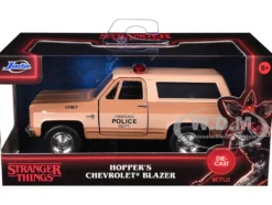Hopper's Chevrolet Blazer Hawkins Police Dept Stranger Things 2016 TV Series Hollywood Rides 1/32 Diecast Model Car Jada 31114