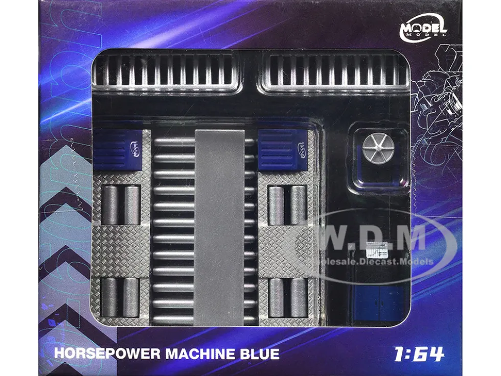 Horsepower Machine Blue 1/64 Diecast Model by Model Model