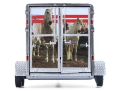 Horse Trailer Silver with Custom Horse Wrap "Down on the Farm" Series 11 1/64 Diecast Model by Greenlight