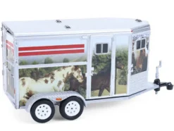 Horse Trailer Silver with Custom Horse Wrap