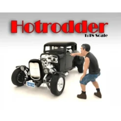 Hotrodders Derek Figure For 1:18 Scale Models American Diorama 24007