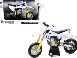 Husqvarna FS450 White Blue 1/12 Diecast Motorcycle Model New Ray 58163