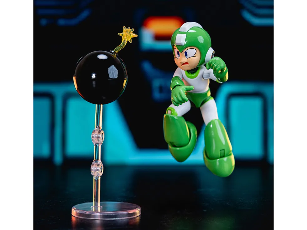 Hyper Bomb 4.5" Moveable Figure with Accessories and Alternate Head and Hands "Mega Man" (1987) Video Game Model by Jada