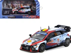 Hyundai i20 N Rally1 Hybrid #11 Thierry Neuville - Martijn Wydaeghe Winner "Rallye Monte-Carlo" (2024) "Hobby64" Series 1/64 Diecast Model by Tarmac Works