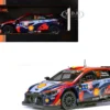 Hyundai i20 N Rally1 #11 Thierry Neuville - Martijn Wydaeghe Winner "Central European Rally" (2023) 1/18 Diecast Model Car by IXO Models