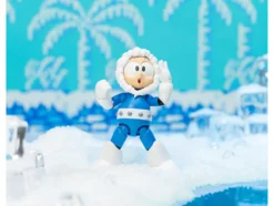 Ice Man 4 Moveable Figure with Accessories and Alternate Head and Hands Mega Man 1987 Video Game model Jada 34223